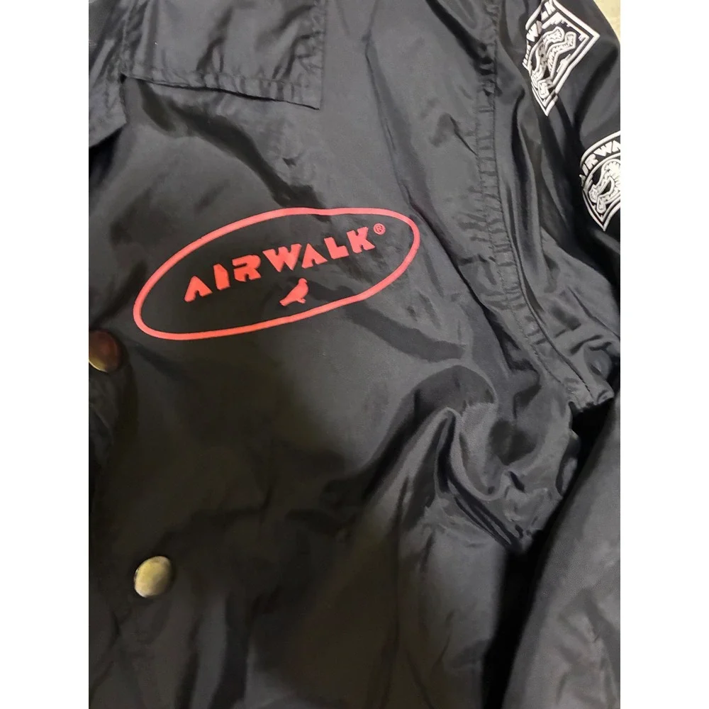 Airwalk x Staple Pigeon Mens Black Coaches Jacket Skate Graphic Windbreaker XS